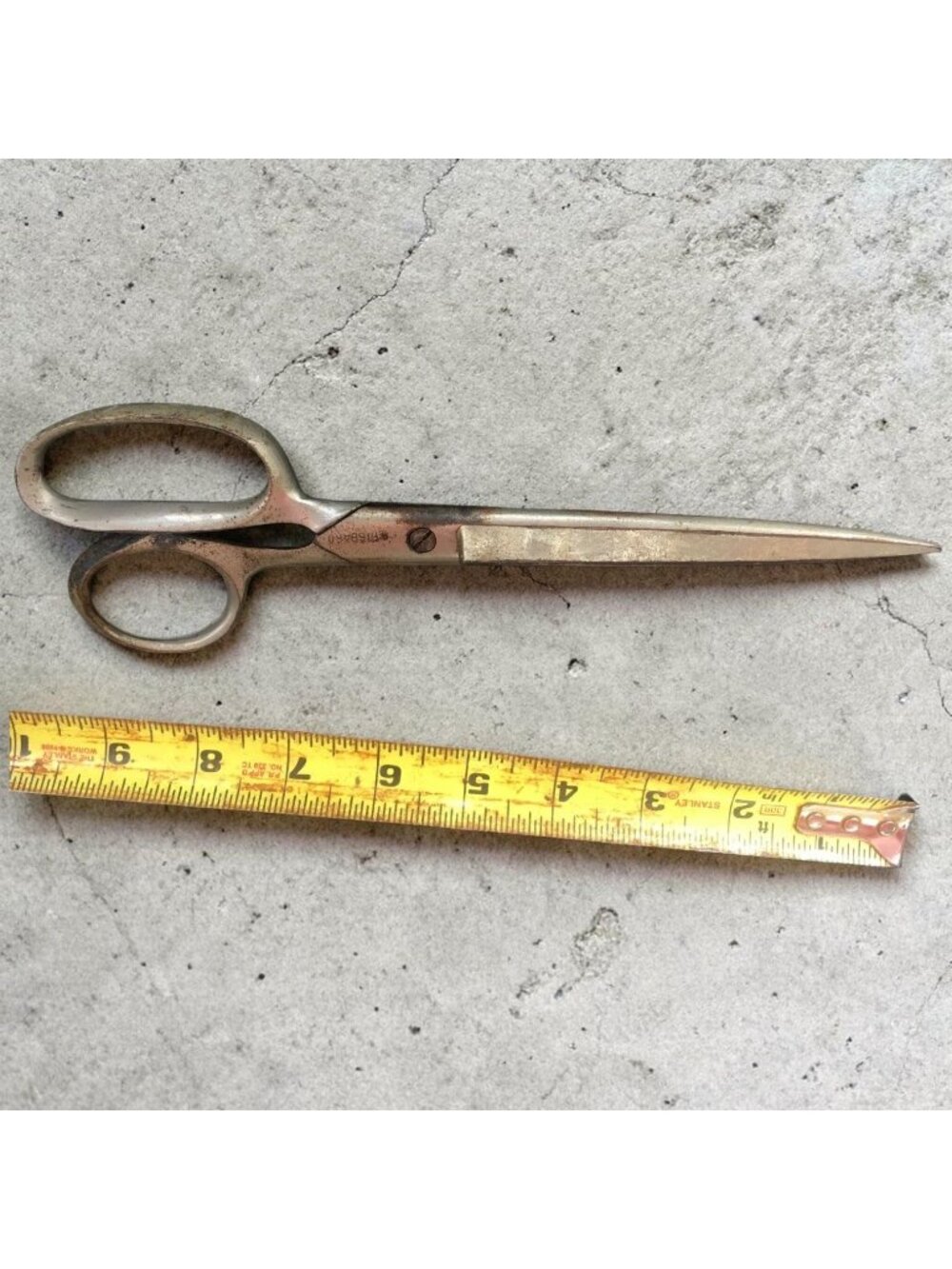 Vintage Hibbard USA 10" Steel Scissors Sewing Tailoring Shears Collectible
